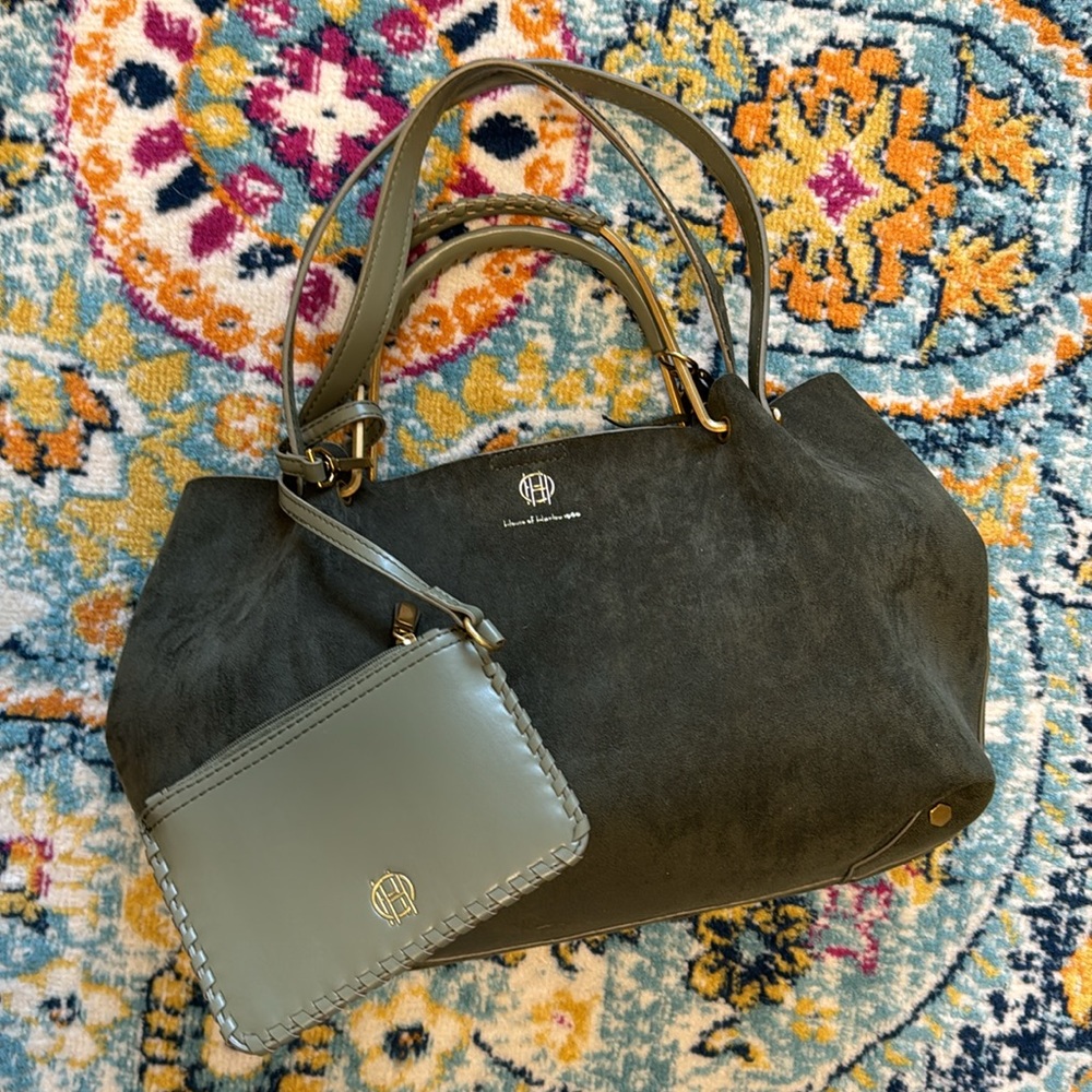 House of Harlow 1960 Dark Green Satchel